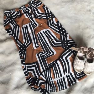 LAST CHANCE Coldwater Creek geometric long skirt